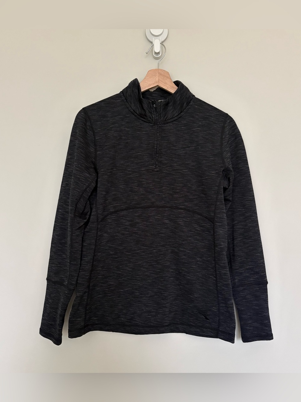 Diadora Fleece Heathered Black Quarter-Zip